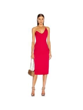 Cushnie Sleeveless Pencil Dress Cerise Size 8 NWT